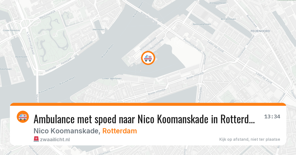 Ambulance met spoed naar Nico Koomanskade in Rotterdam — 29 jun 2026