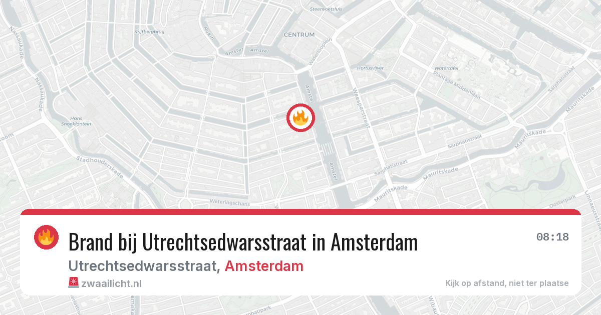 Brand bij Utrechtsedwarsstraat in Amsterdam — 30 mei 2026