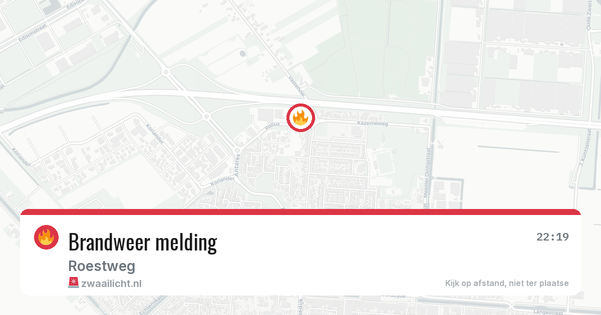 Brandweer melding — 26 jun 2026