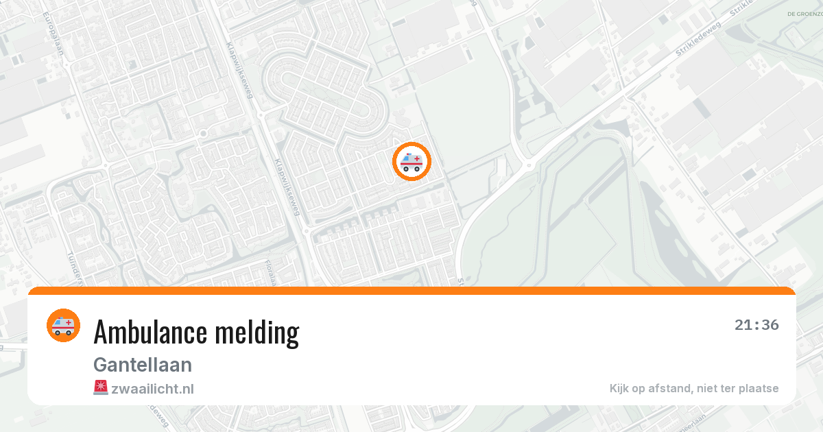 Ambulance melding — 5 apr 2026