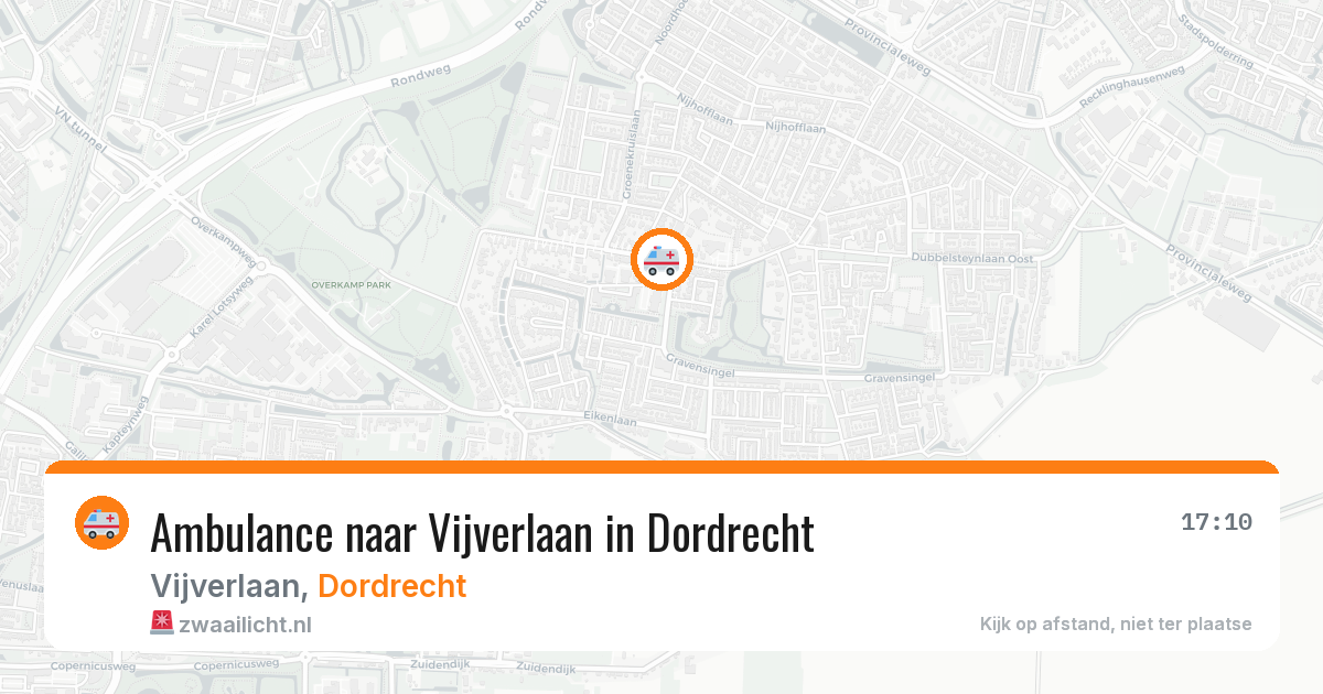 Ambulance naar Vijverlaan in Dordrecht — 8 feb 2026