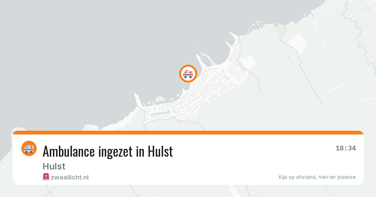 Ambulance ingezet in Hulst — 1 apr 2026