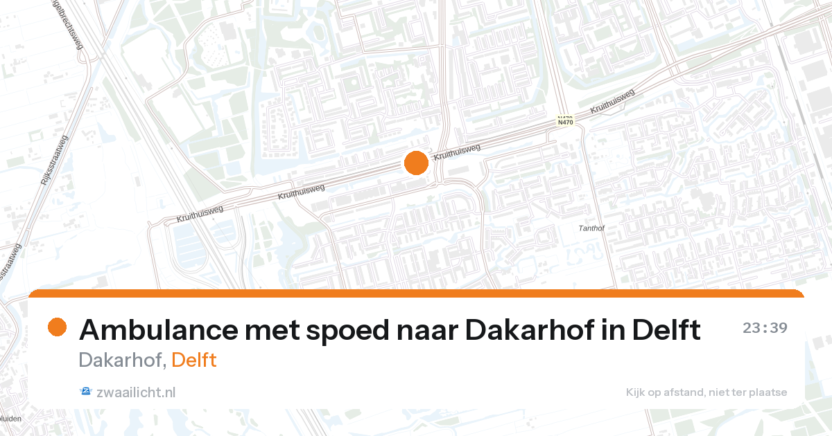 Ambulance met spoed naar Dakarhof in Delft — 6 feb 2026
