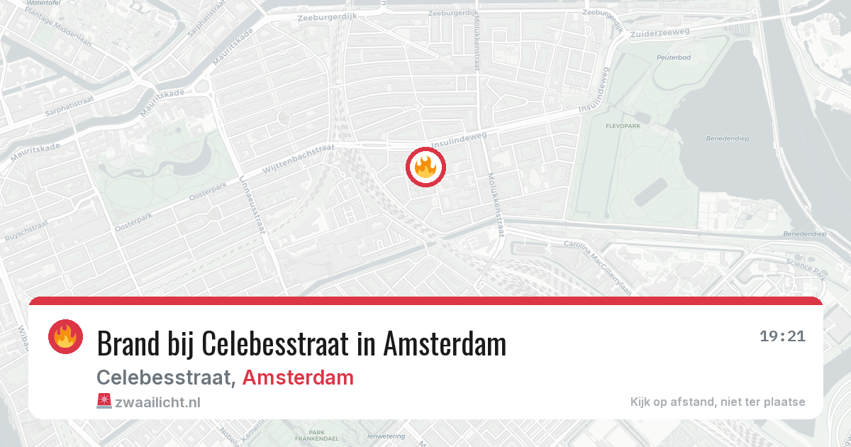 Brand bij Celebesstraat in Amsterdam — 23 mei 2026
