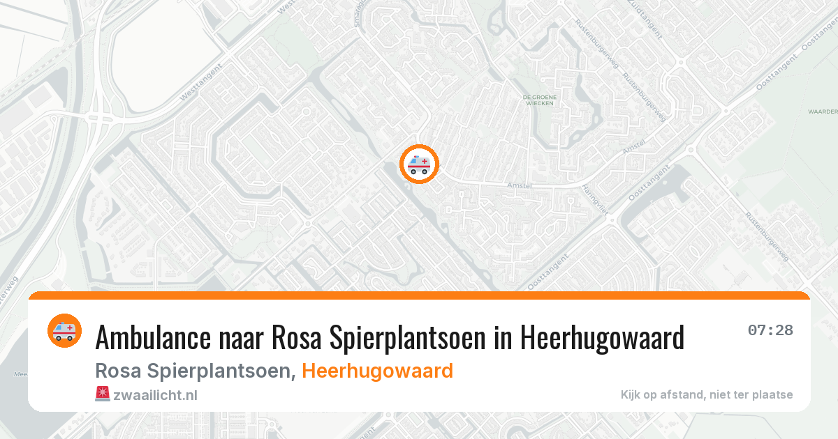 Ambulance naar Rosa Spierplantsoen in Heerhugowaard — 22 mei 2026