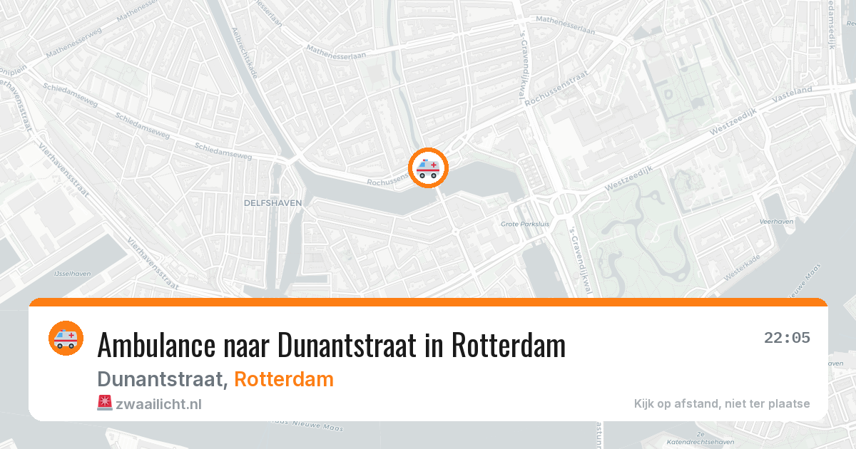 Ambulance naar Dunantstraat in Rotterdam — 8 mrt 2026