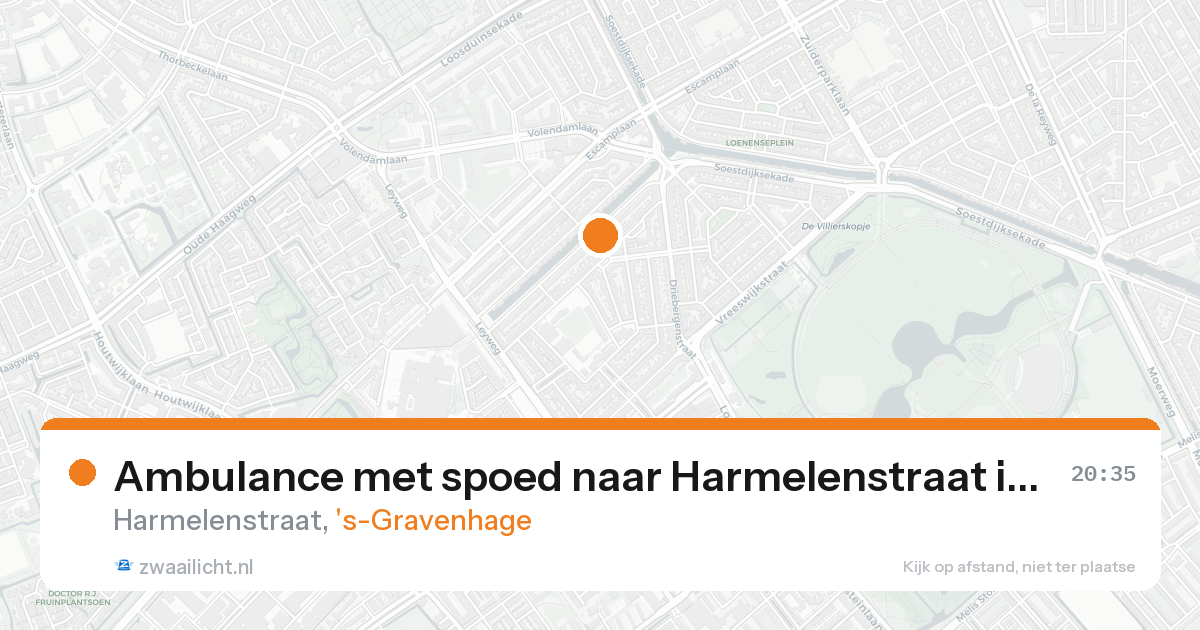 Ambulance met spoed naar Harmelenstraat in 's-Gravenhage — 21 aug 2026