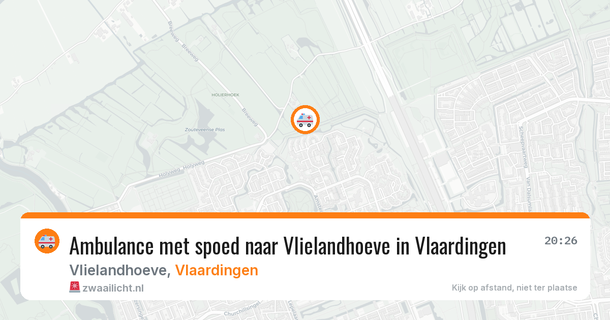 Ambulance met spoed naar Vlielandhoeve in Vlaardingen — 28 jun 2026