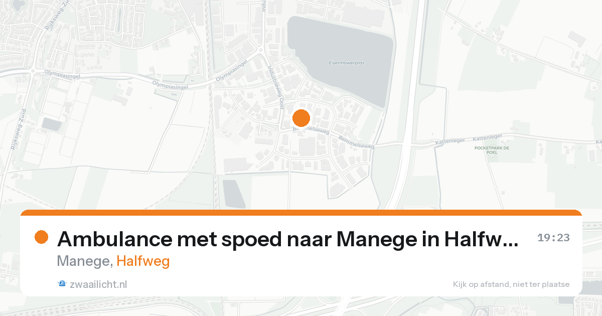Ambulance met spoed naar Manege in Halfweg — 25 aug 2026
