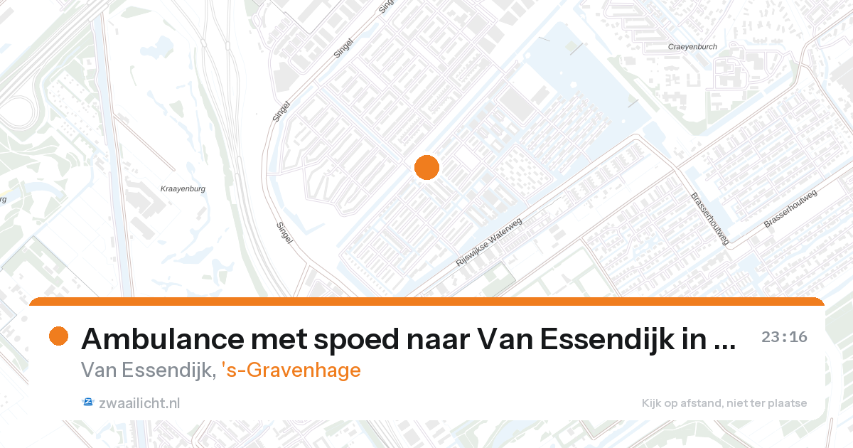 Ambulance met spoed naar Van Essendijk in 's-Gravenhage — 26 aug 2026
