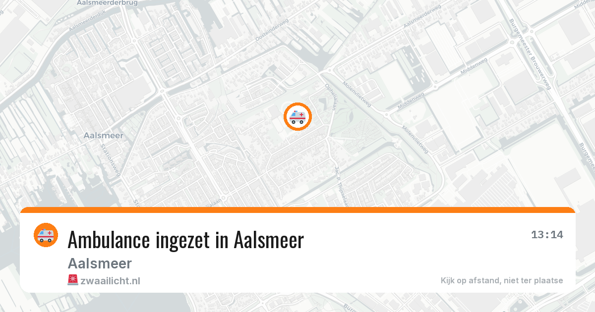 Ambulance ingezet in Aalsmeer — 5 mei 2026
