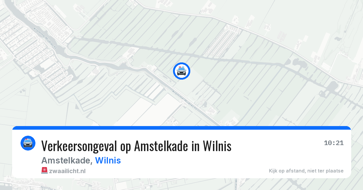 Verkeersongeval op Amstelkade in Wilnis — 23 jun 2026