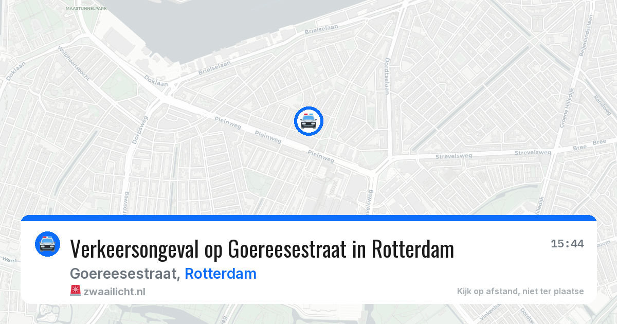 Verkeersongeval op Goereesestraat in Rotterdam — 8 apr 2026
