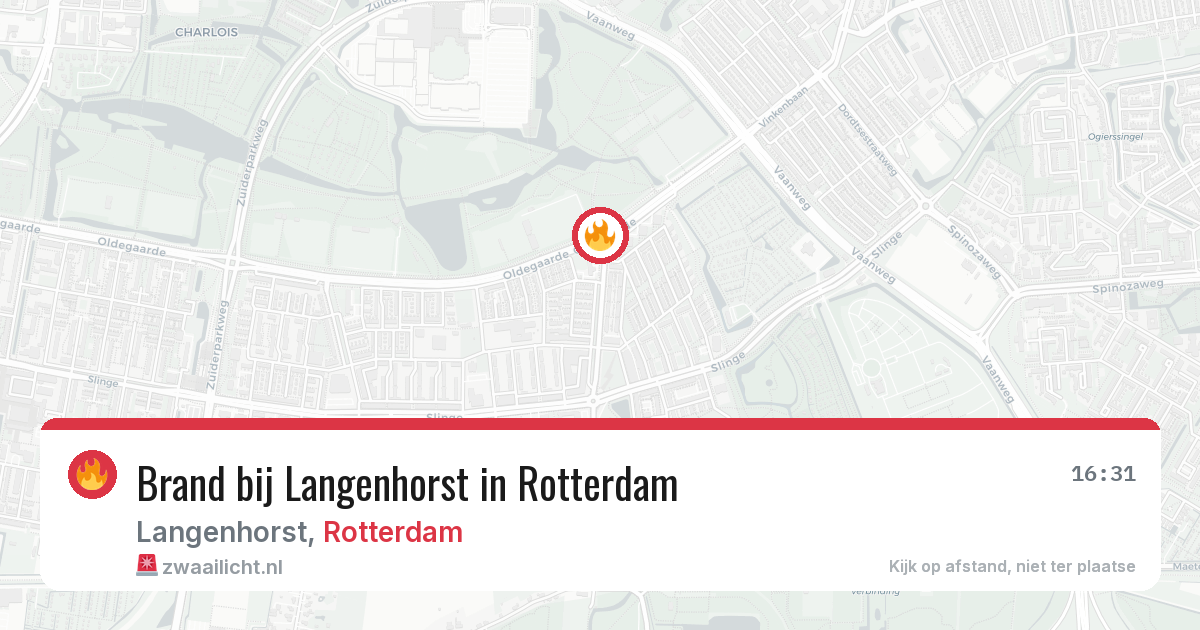Brand bij Langenhorst in Rotterdam — 2 jul 2026
