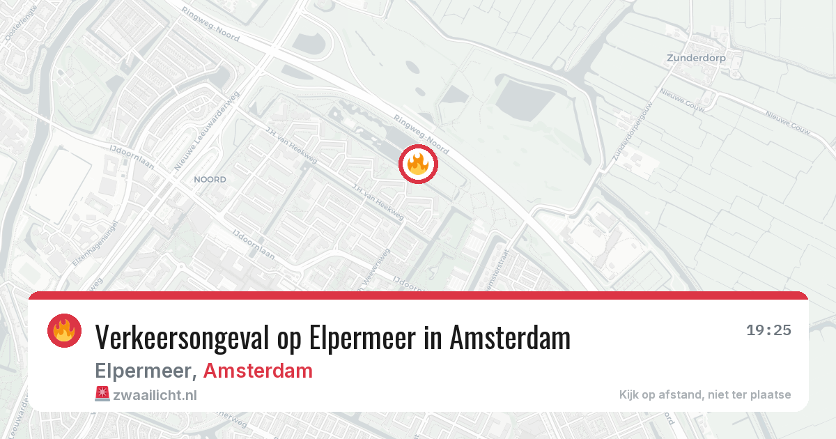 Verkeersongeval op Elpermeer in Amsterdam — 16 jun 2026
