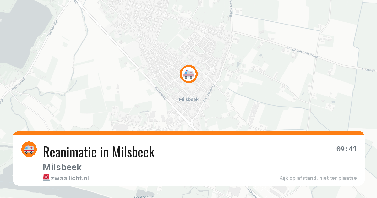 Reanimatie in Milsbeek — 24 mrt 2026