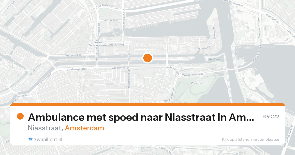 Ambulance met spoed naar Niasstraat in Amsterdam — 7 feb 2026