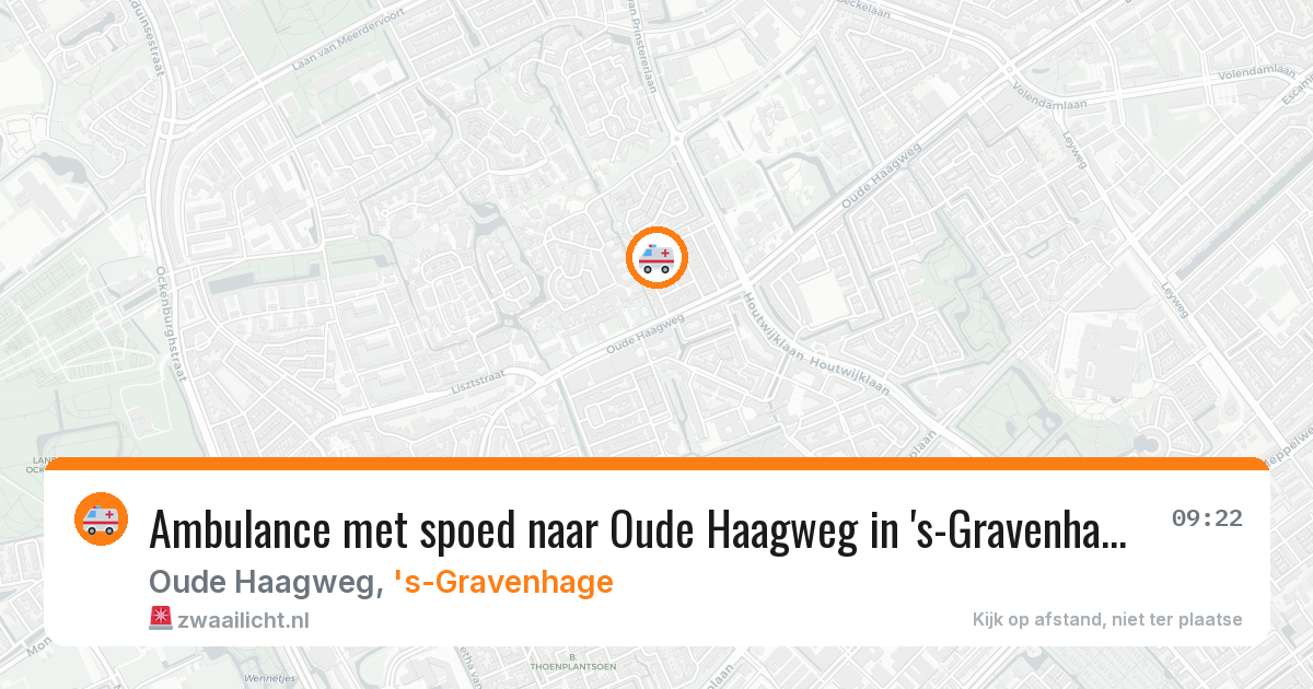 Ambulance met spoed naar Oude Haagweg in 's-Gravenhage — 21 jan 2026