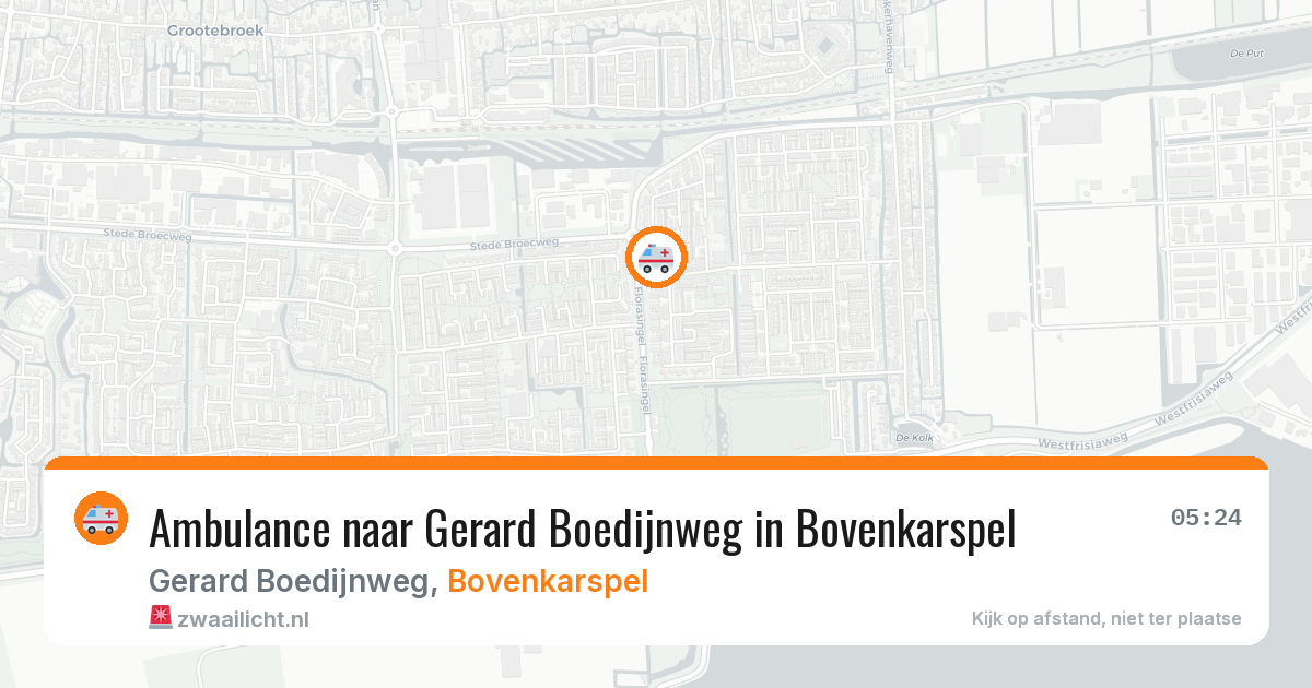 Ambulance naar Gerard Boedijnweg in Bovenkarspel — 1 mei 2026