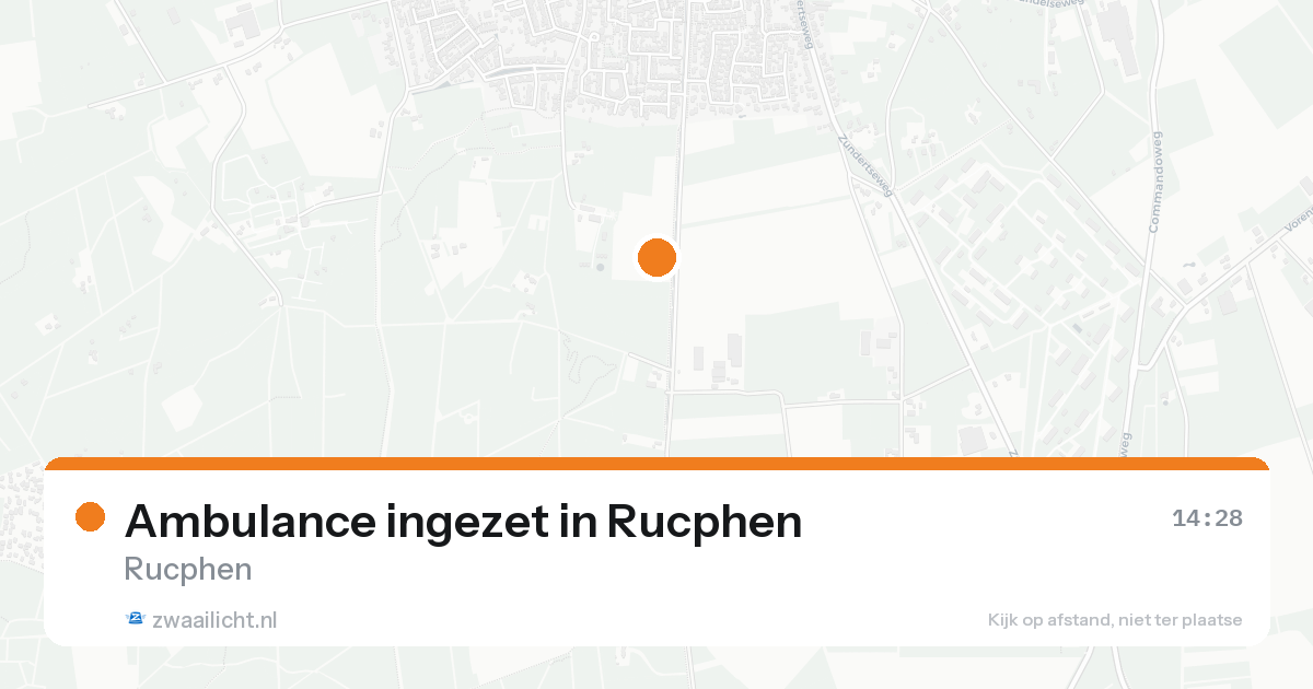 Ambulance ingezet in Rucphen — 15 aug 2026