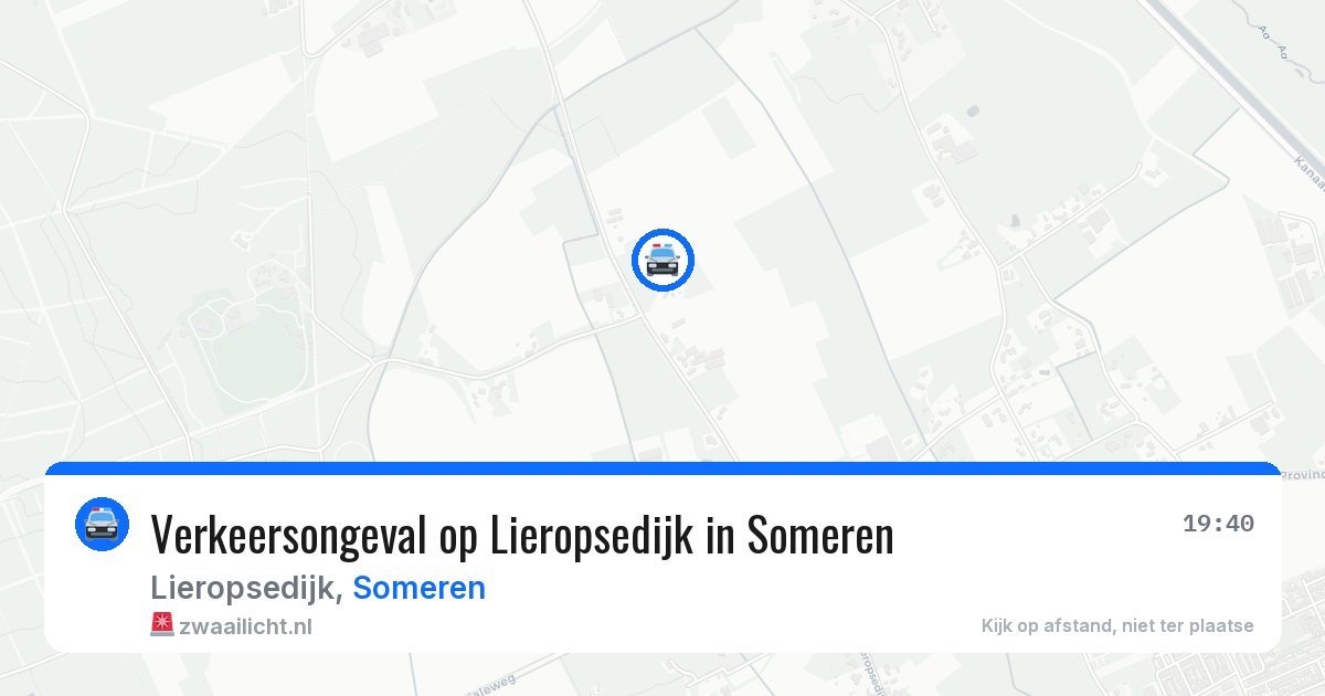 Verkeersongeval op Lieropsedijk in Someren — 22 mei 2026