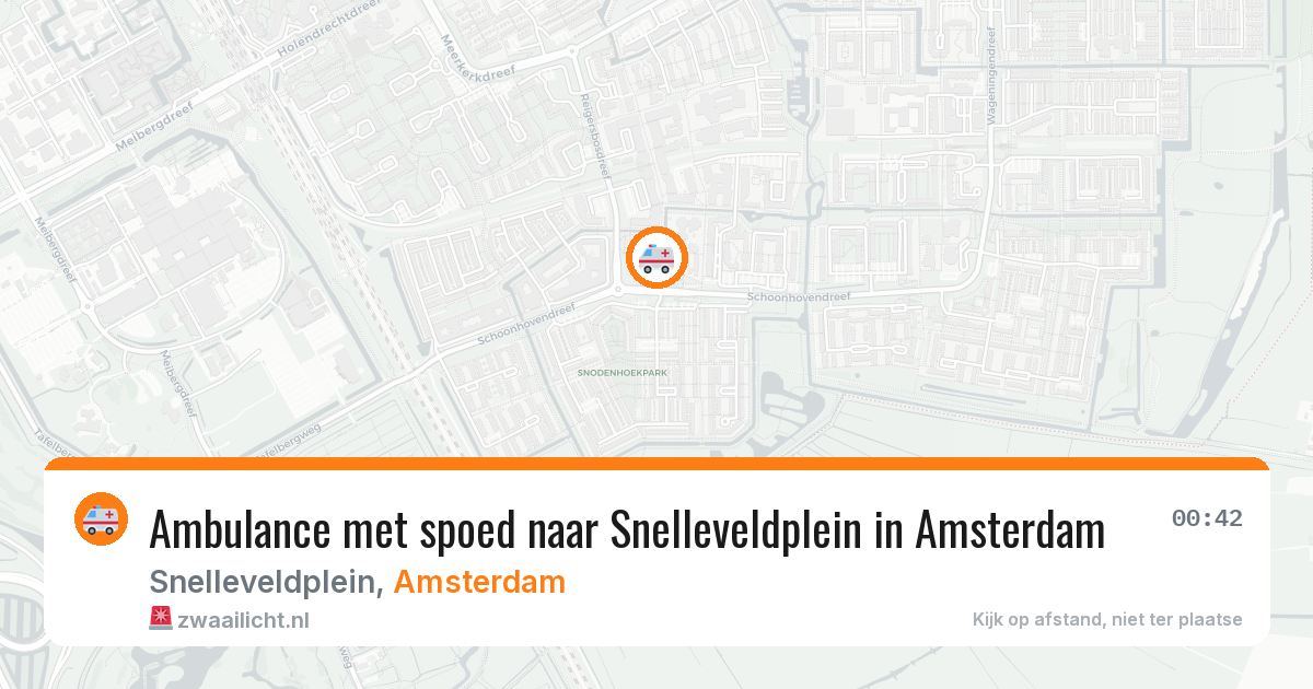 Ambulance met spoed naar Snelleveldplein in Amsterdam — 7 apr 2026