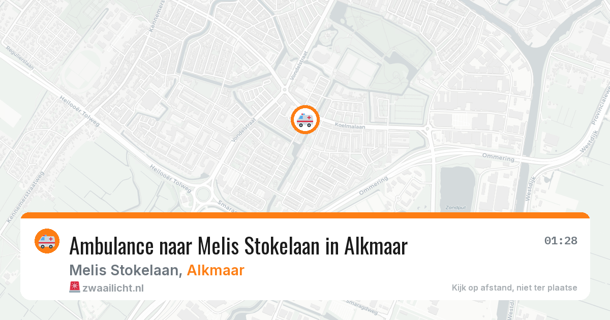Ambulance naar Melis Stokelaan in Alkmaar — 15 jun 2026