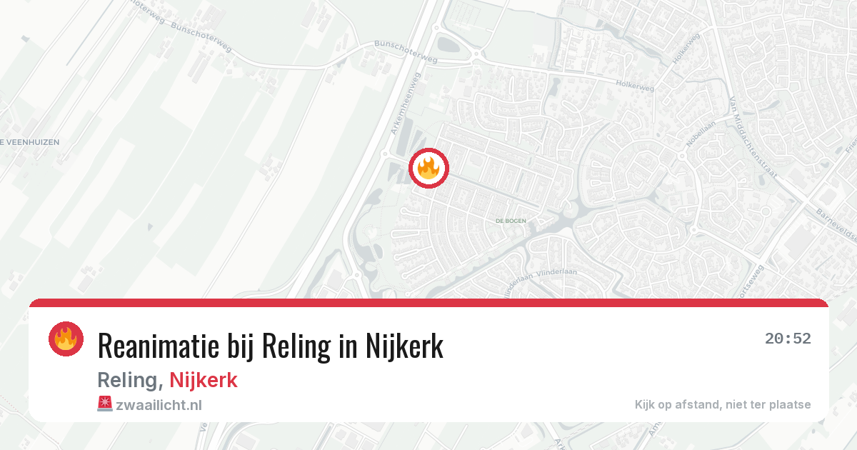 Reanimatie bij Reling in Nijkerk — 21 apr 2026