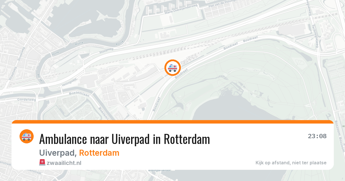 Ambulance naar Uiverpad in Rotterdam — 21 mei 2026