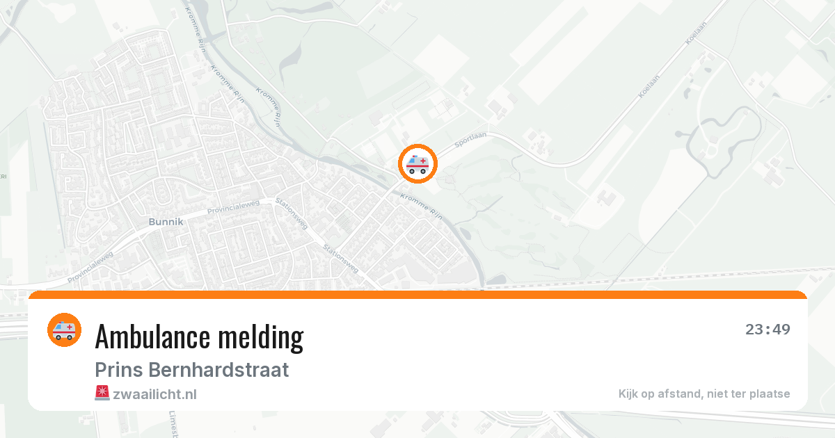 Ambulance melding — 12 mei 2026