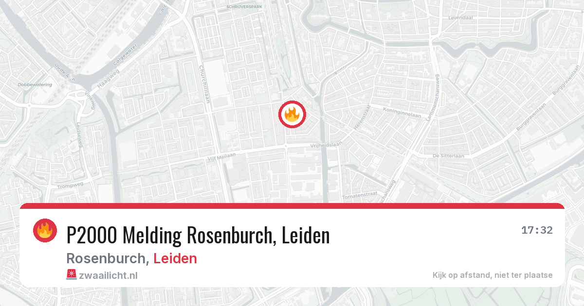 P2000 Melding Rosenburch, Leiden — 30 jan 2026