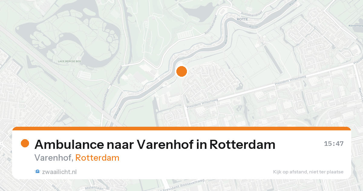 Ambulance naar Varenhof in Rotterdam — 13 jul 2026