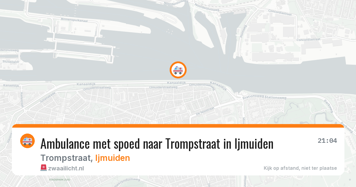 Ambulance met spoed naar Trompstraat in Ijmuiden — 27 mei 2026
