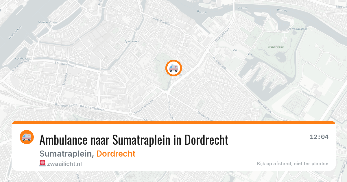 Ambulance naar Sumatraplein in Dordrecht — 17 jun 2026