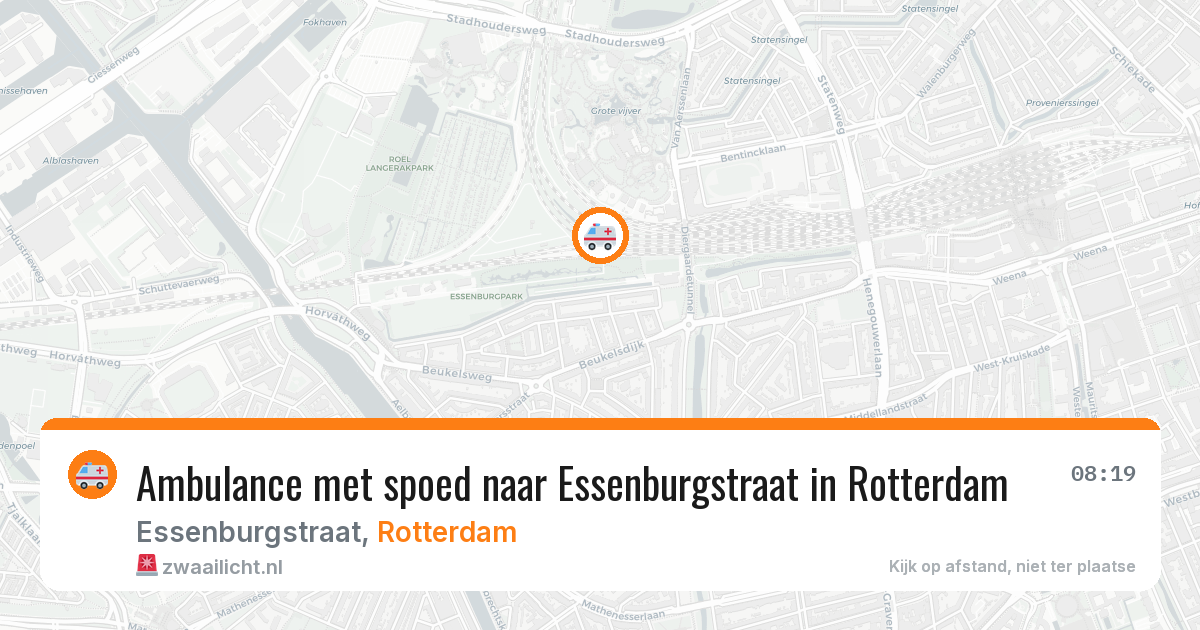 Ambulance met spoed naar Essenburgstraat in Rotterdam — 10 jul 2026