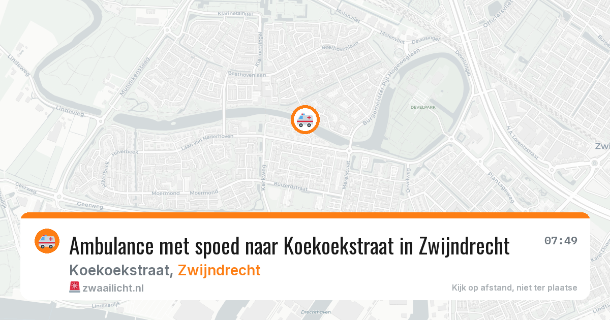 Ambulance met spoed naar Koekoekstraat in Zwijndrecht — 9 jun 2026