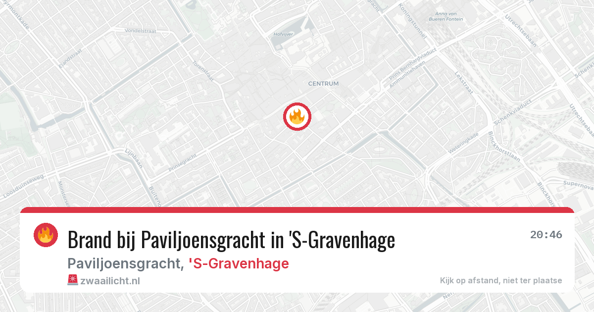 Brand bij Paviljoensgracht in 'S-Gravenhage — 4 mei 2026