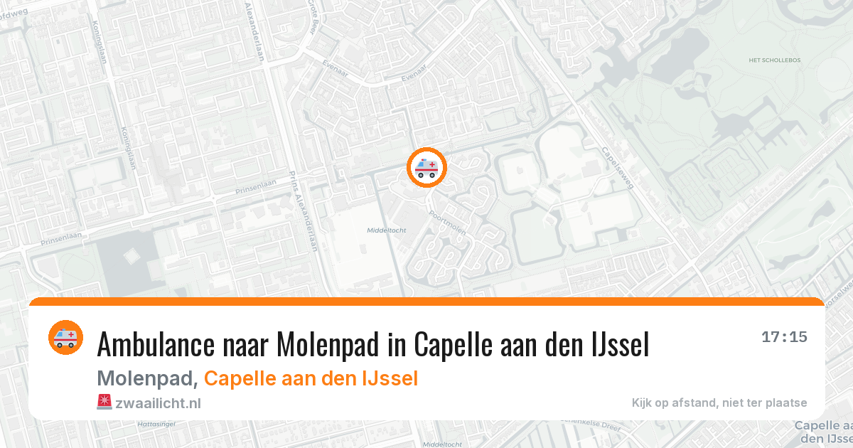 Ambulance naar Molenpad in Capelle aan den IJssel — 7 aug 2026