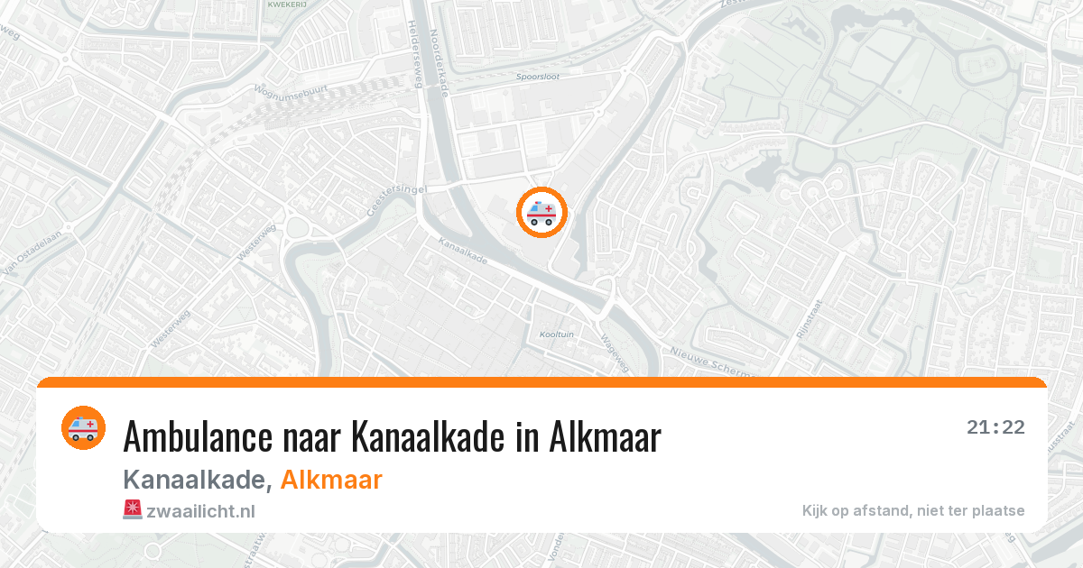 Ambulance naar Kanaalkade in Alkmaar — 8 mrt 2026