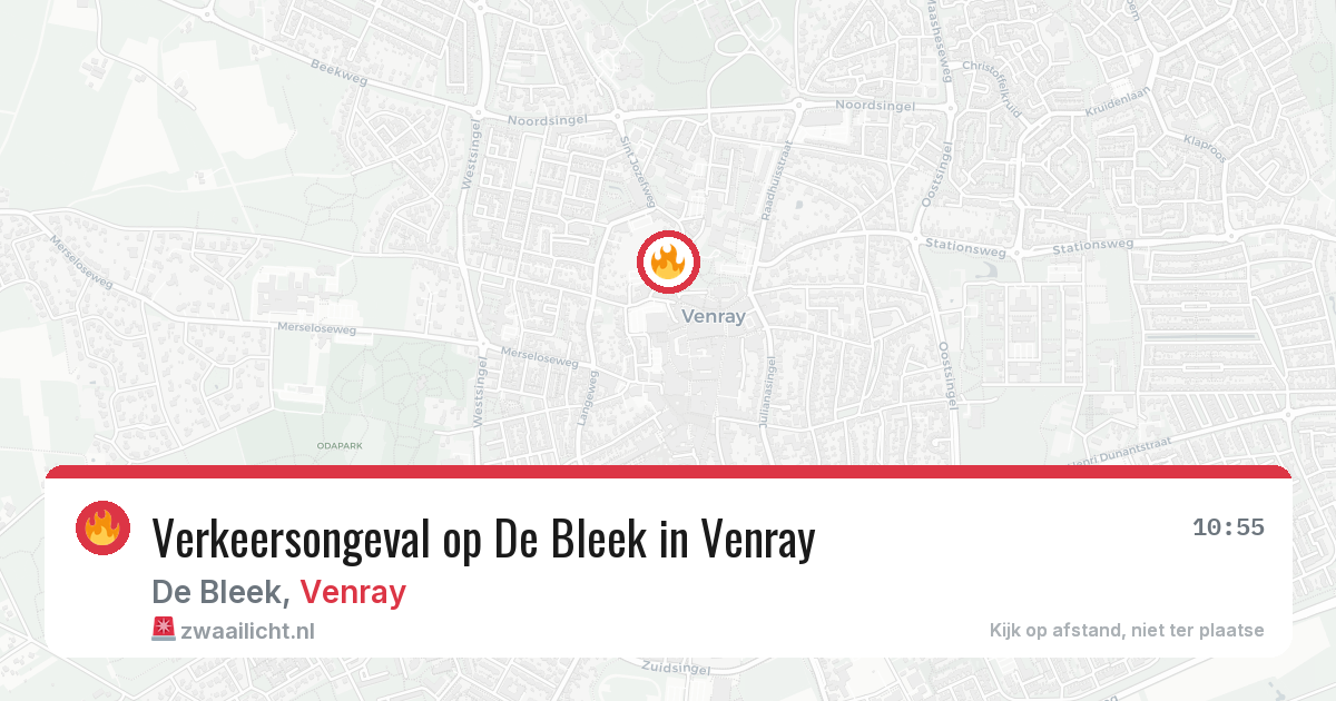 Verkeersongeval op De Bleek in Venray — 8 mei 2026