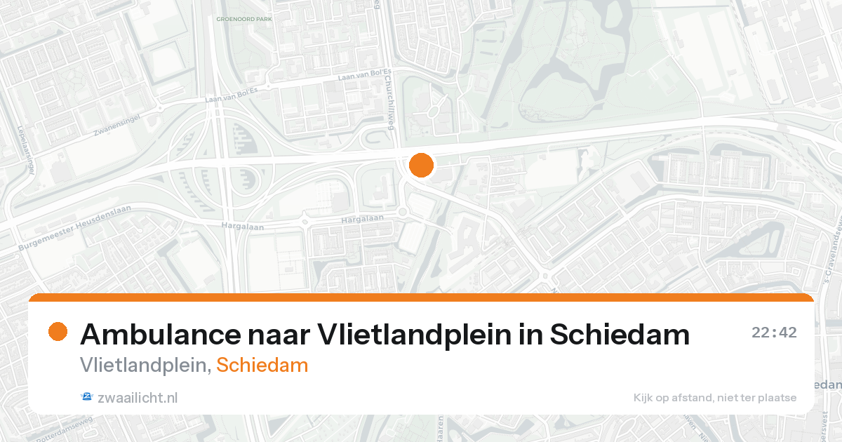 Ambulance naar Vlietlandplein in Schiedam — 1 jul 2026