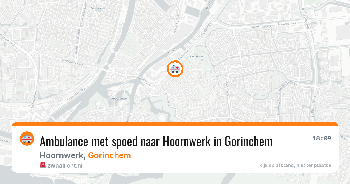 Ambulance met spoed naar Hoornwerk in Gorinchem — 28 mei 2026