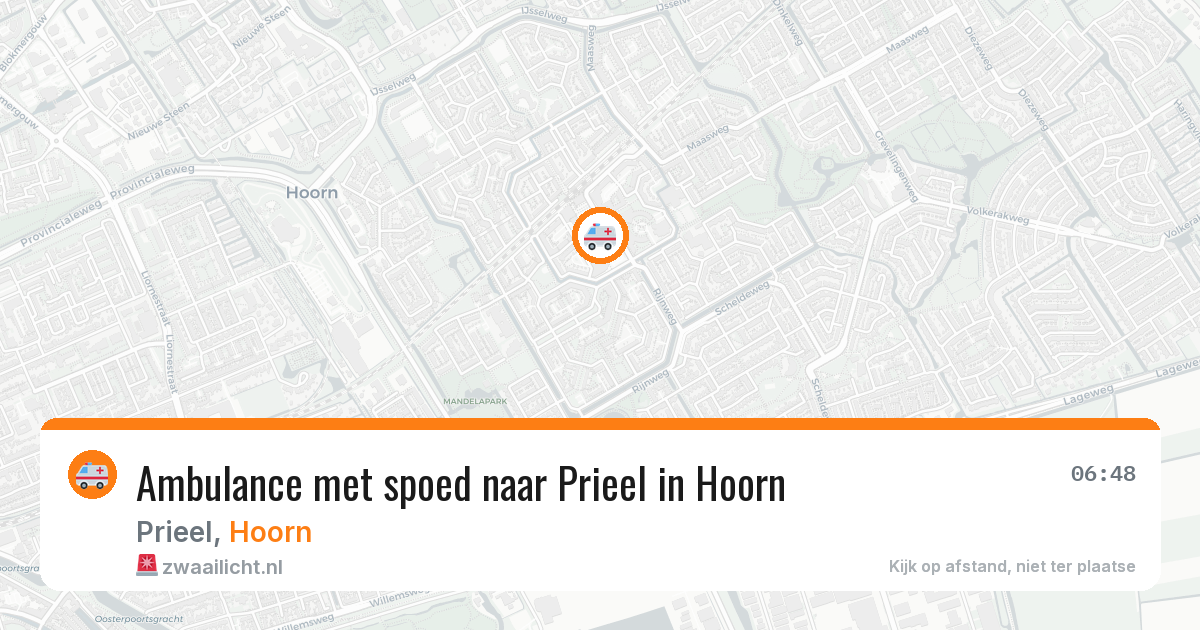 Ambulance met spoed naar Prieel in Hoorn — 28 mei 2026