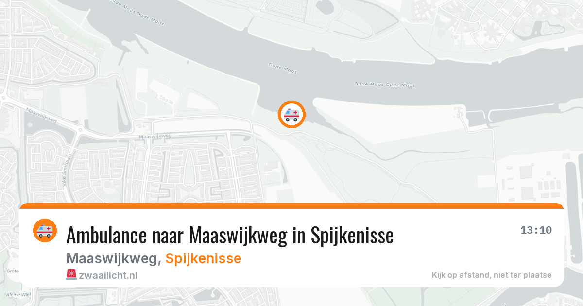Ambulance naar Maaswijkweg in Spijkenisse — 21 mrt 2026