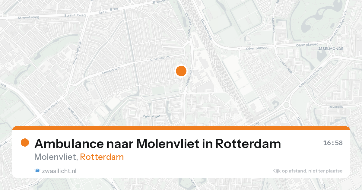 Ambulance naar Molenvliet in Rotterdam — 30 jan 2026