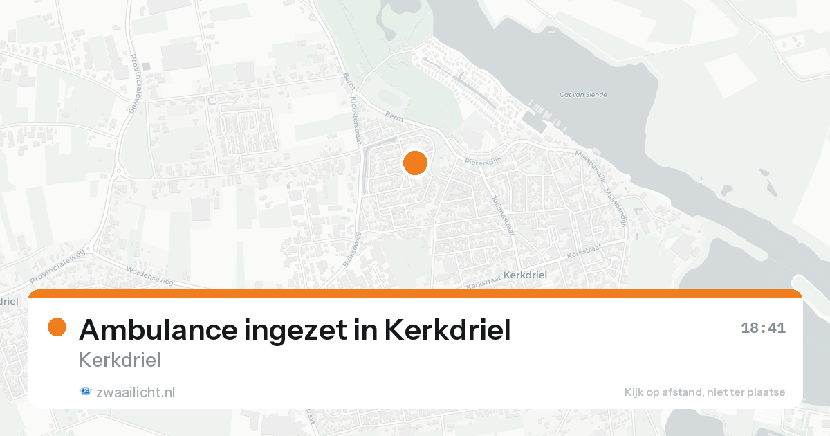 Ambulance ingezet in Kerkdriel — 18 aug 2026