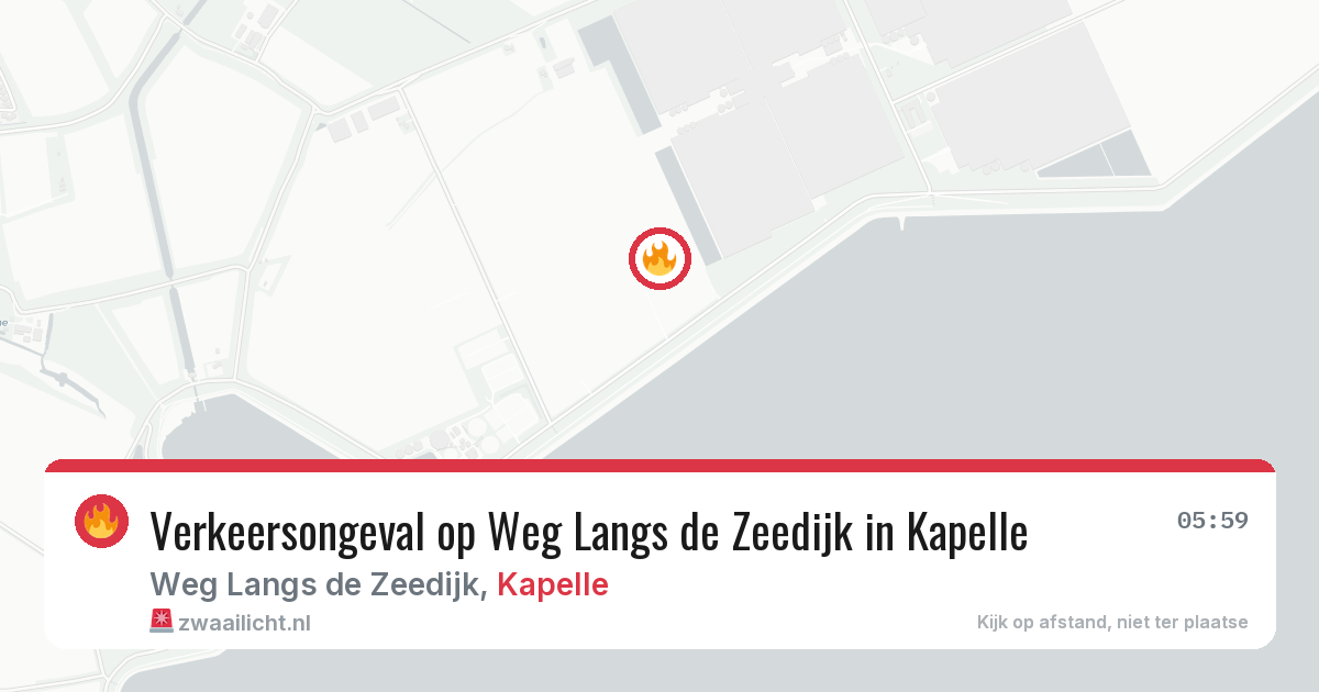 Verkeersongeval op Weg Langs de Zeedijk in Kapelle — 10 jul 2026