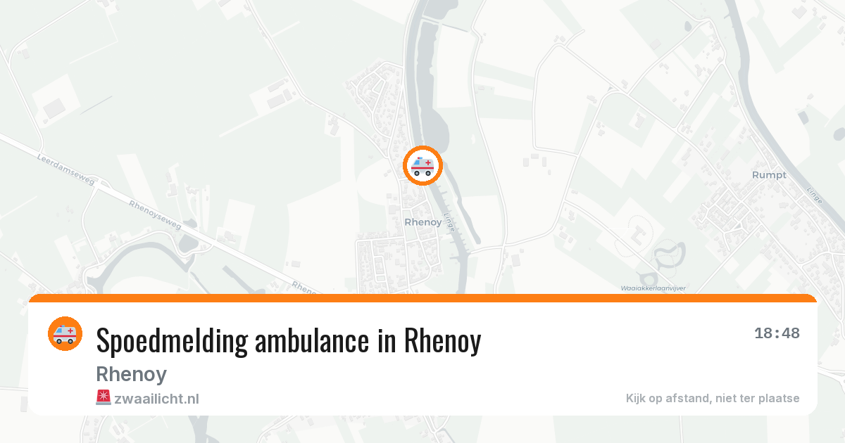 Spoedmelding ambulance in Rhenoy — 17 jun 2026