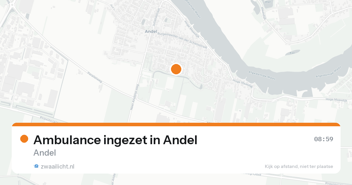 Ambulance ingezet in Andel — 21 aug 2026