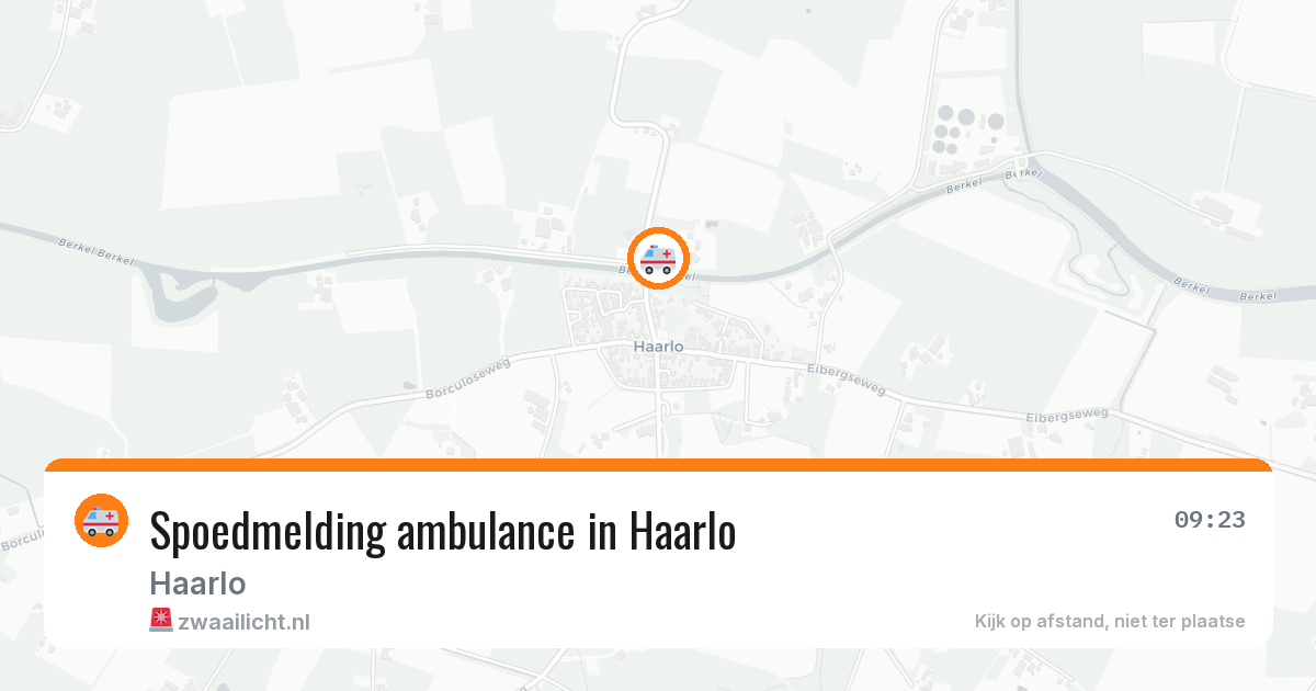 Spoedmelding ambulance in Haarlo — 19 jul 2026